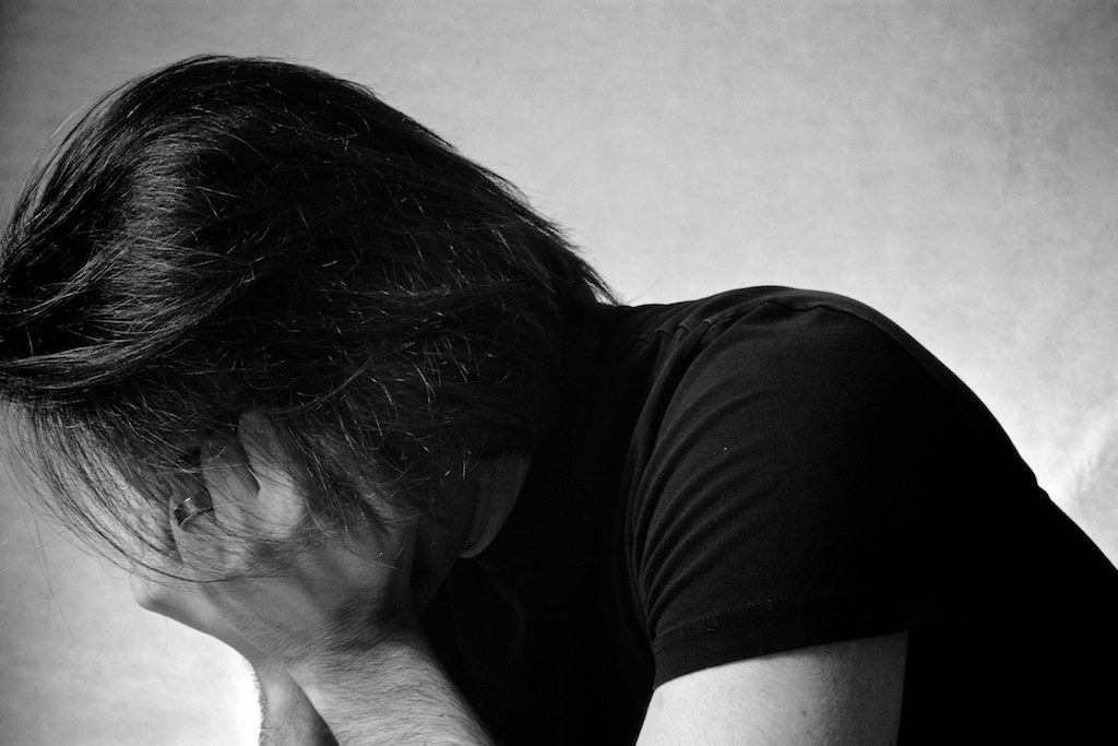Man struggling to sleep at night